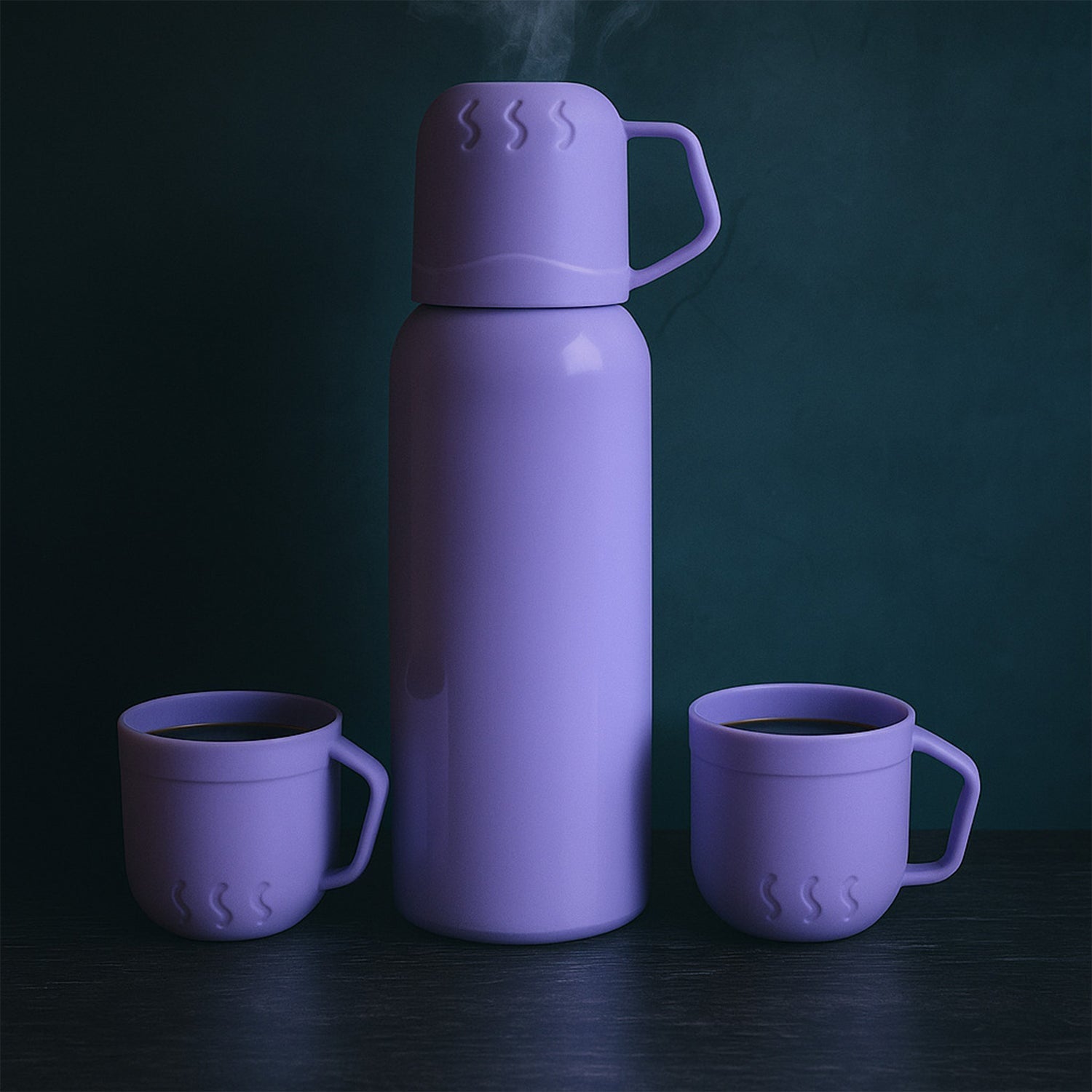 Double Wall Vacuum Flask Set