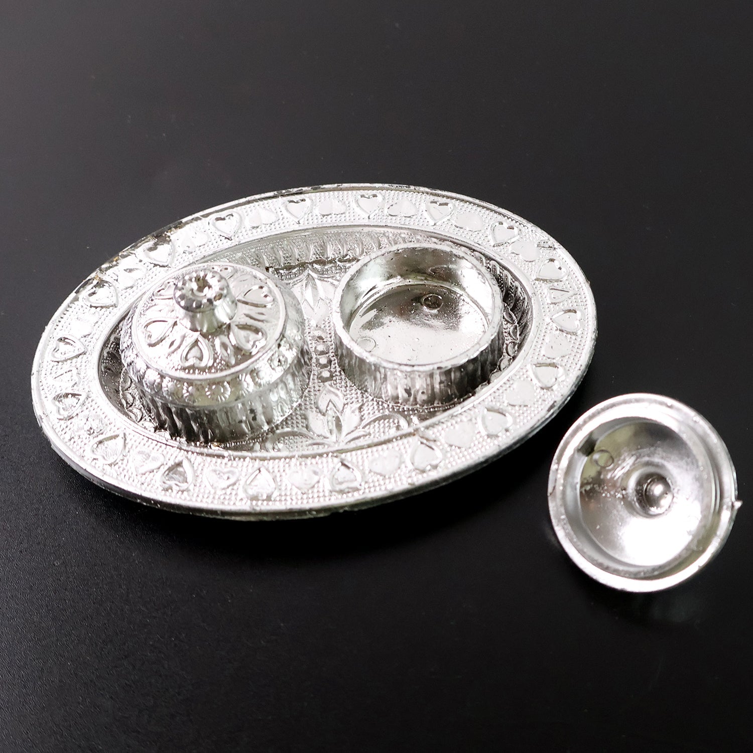 Oval Shape Special Puja Thali (1 Pc / Mix Design)