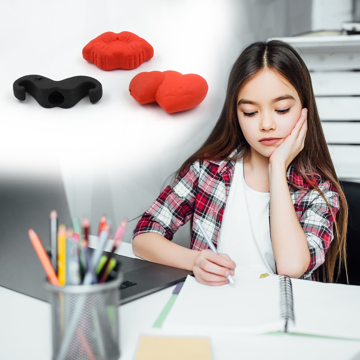 Fancy Colorful Eraser Set for Kids’ Parties & School (1 Set, Mixed Design)