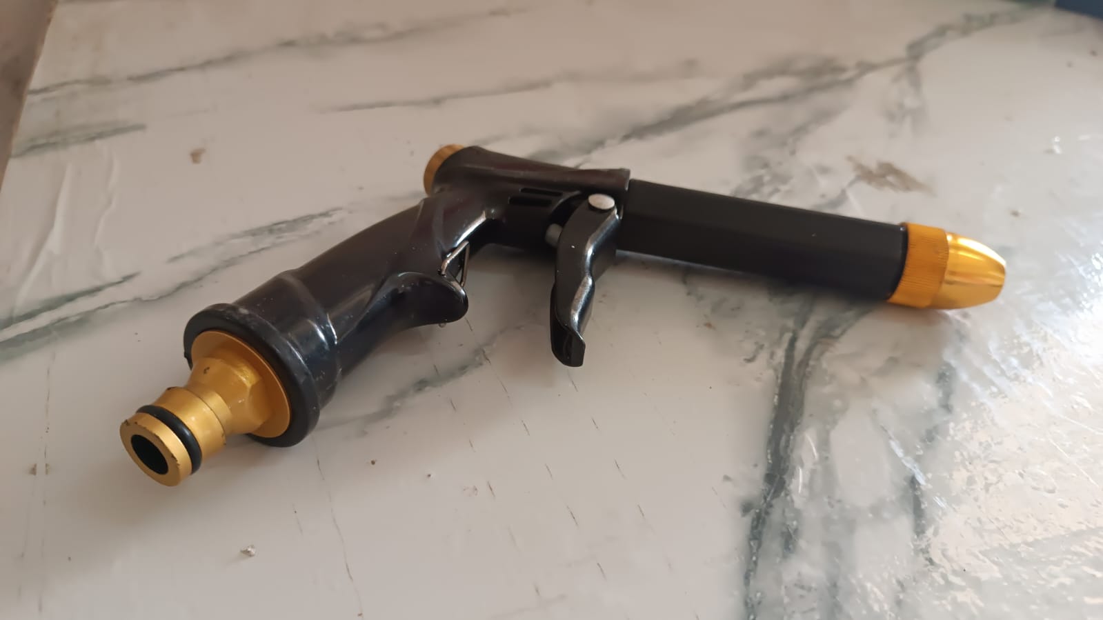 Water Spray Gun for Car Wash & Gardening (Multi-Mode, Brass)