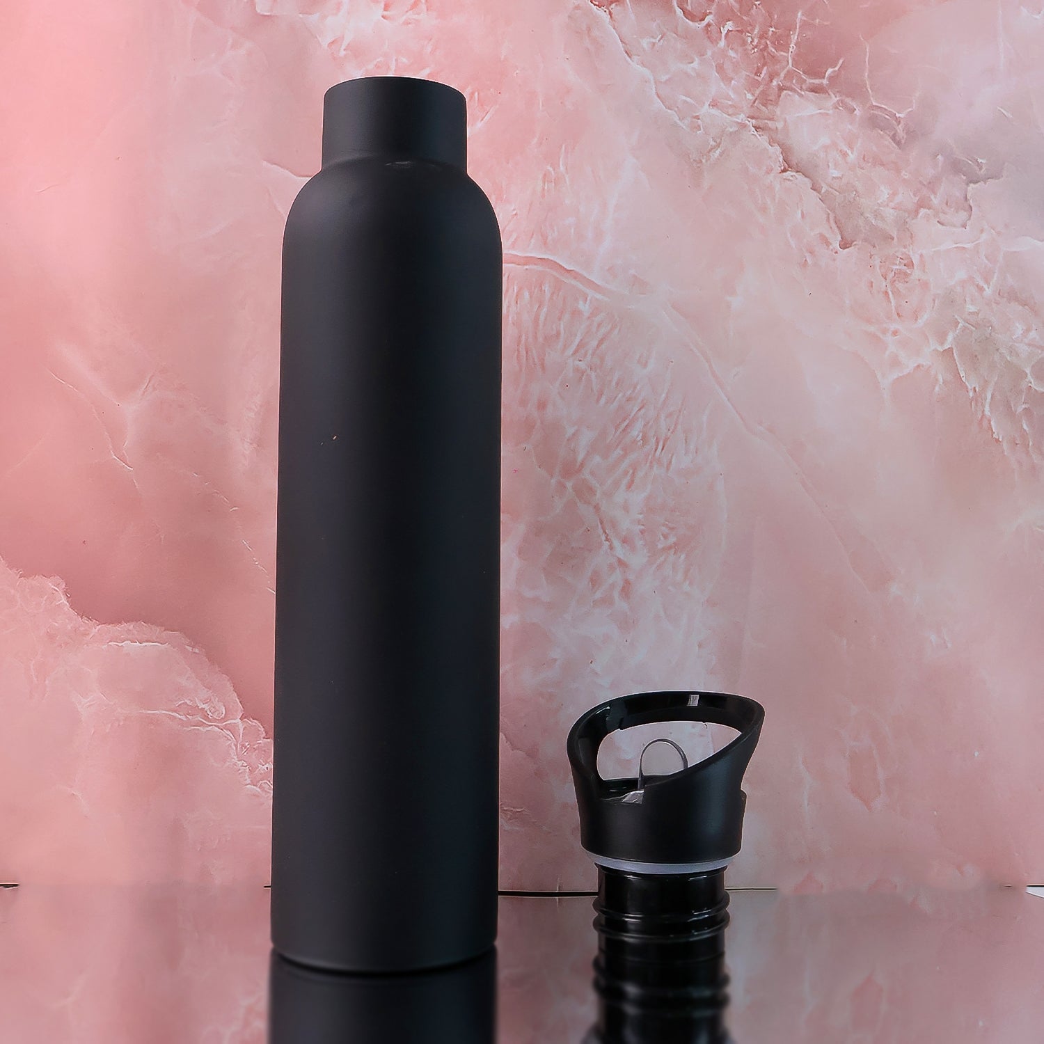 Sports Water Bottle – Matte Finish Leak-Proof Reusable Bottle 900 ML Approx (1 Pc)