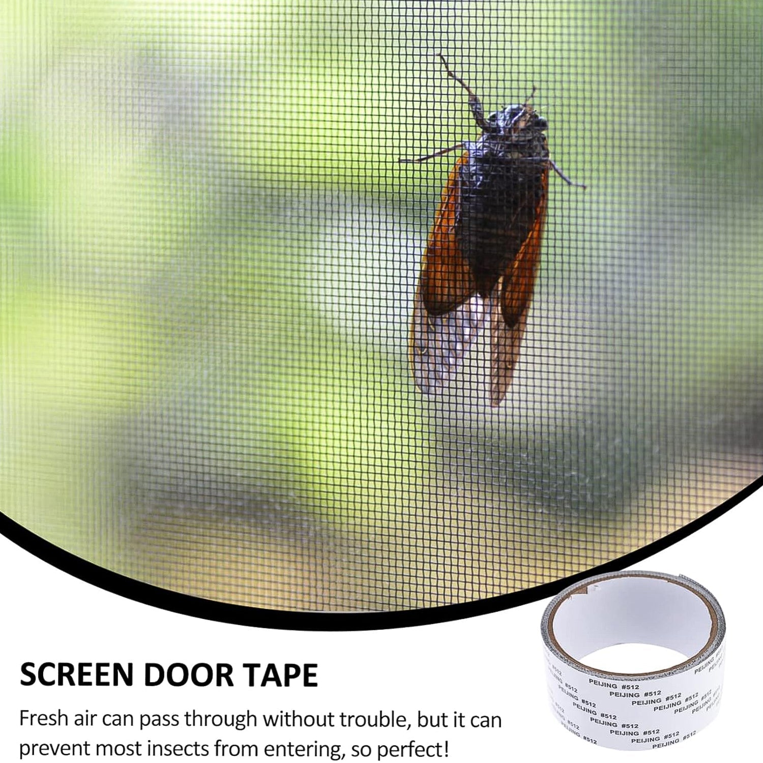 Self-Adhesive Mosquito Net Repair Tape – 2M x 5CM Roll – 1 Pc