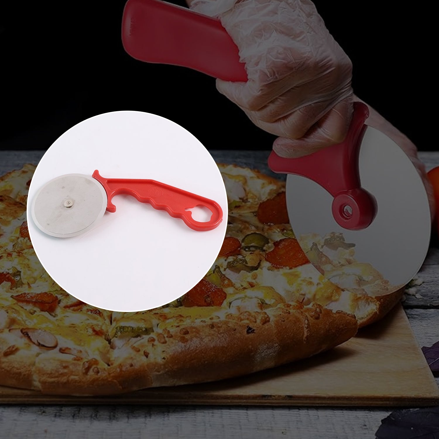 Stainless Steel Pizza Cutter / Pastry Cutter / Sandwiches Cutter