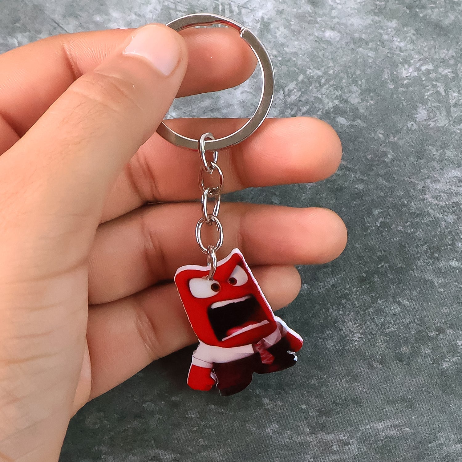 Transparent Acrylic Keyring
