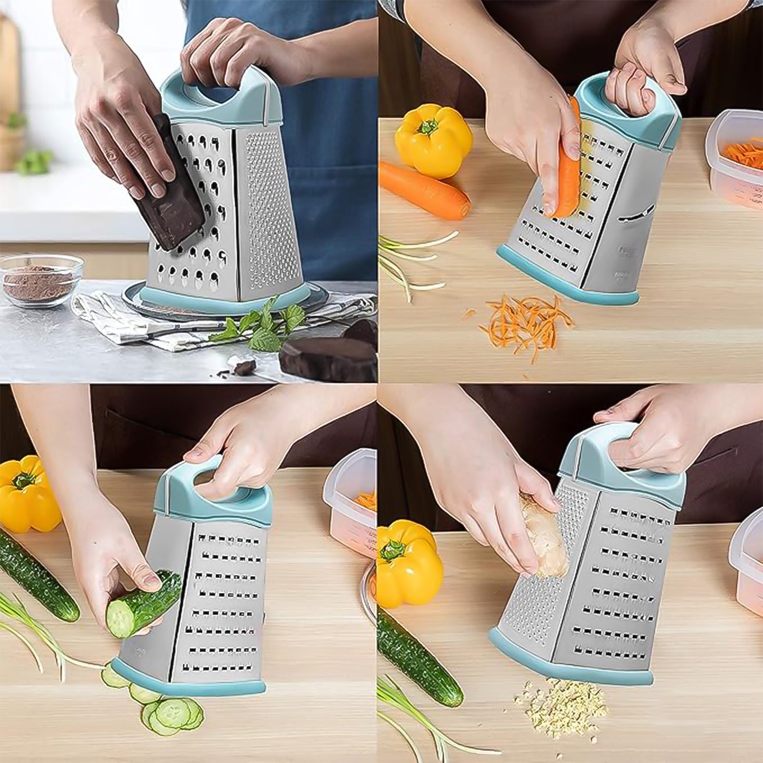 Ritu Hexa Stainless Grater – 7 Functions
