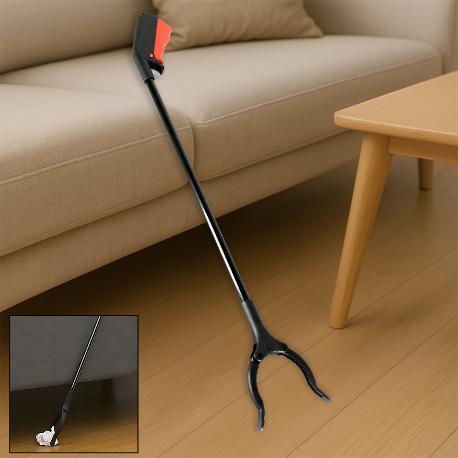 Extra Long Trash Picker Upper – Rotating Grip Arm for Litter, Elderly, Garden & Disabled Assistance