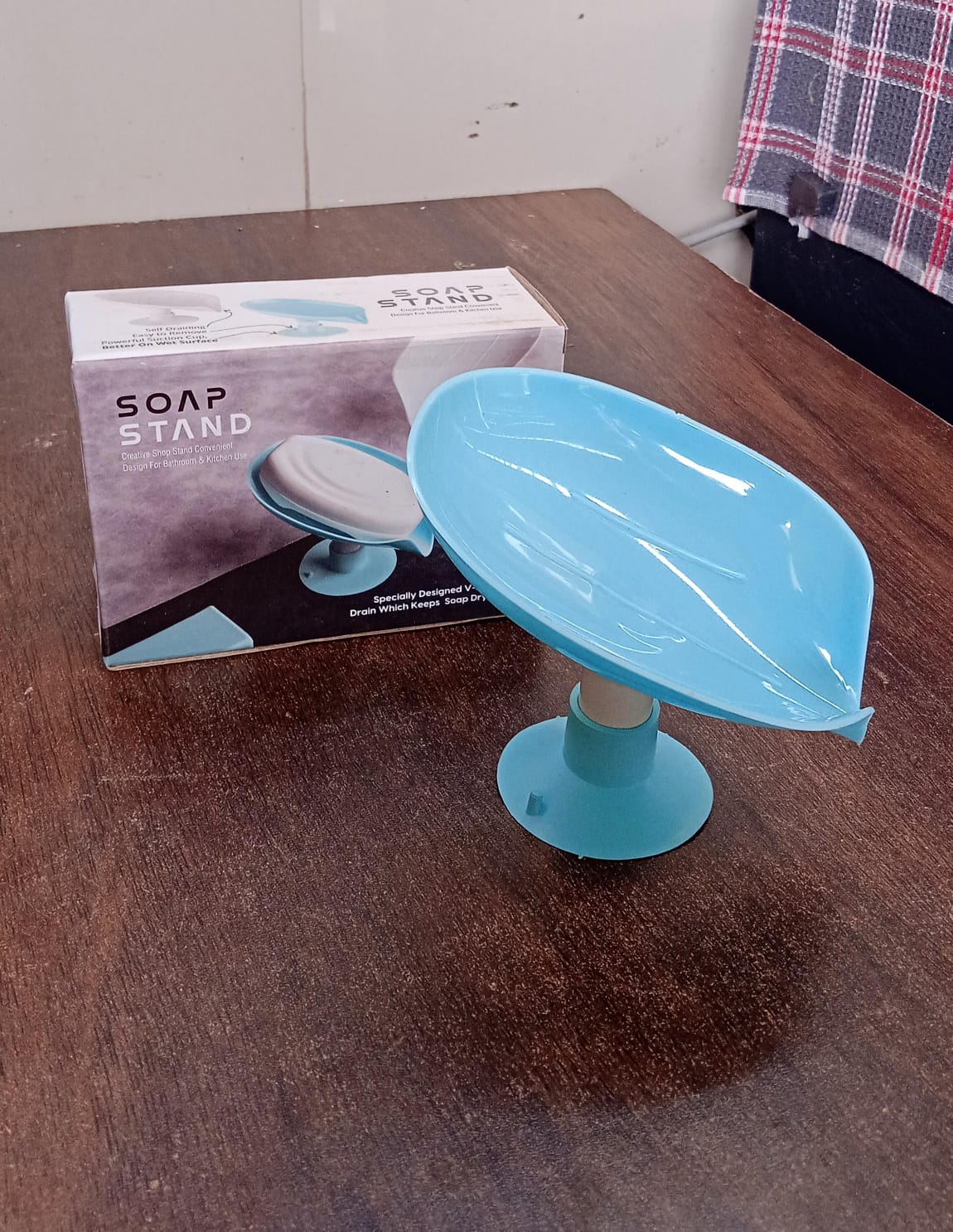 Soap Holder Stand Self Draining Soap Dish Holder Soap Box ,Sabudani (1 Pc)