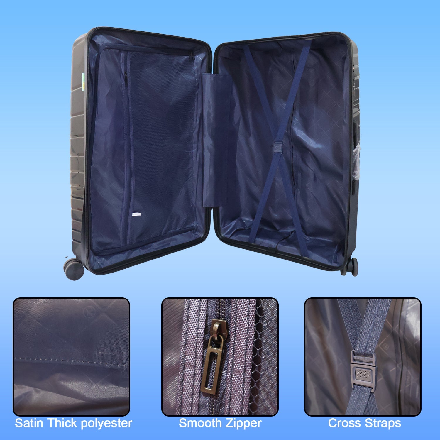 Big 4 in 1 Luggage with Wheels Travel suitcases Set (4 Pcs Set / Different Size)